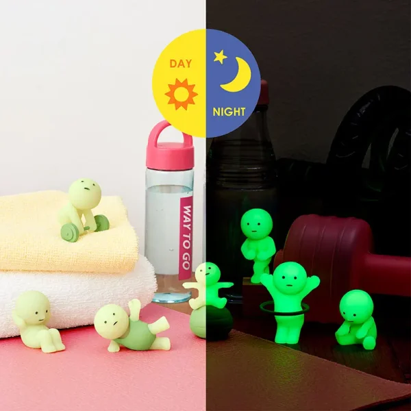 SMISKI Fitness Series Japanese Blind Box Dumbbell Sports Internet Celebrity Surprise Creative Luminous Doll Gift - Image 5