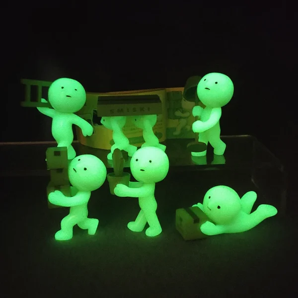 Corner Jun Smiski Luminous Figurine Car Desktop Bathroom Table Lamp Decoration Ornaments - Image 2