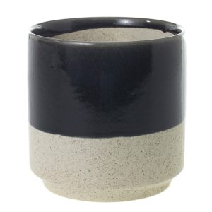 Black Dip Ceramic Planter