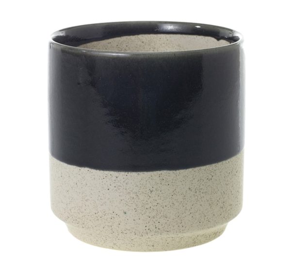 Black Dip Ceramic Planter