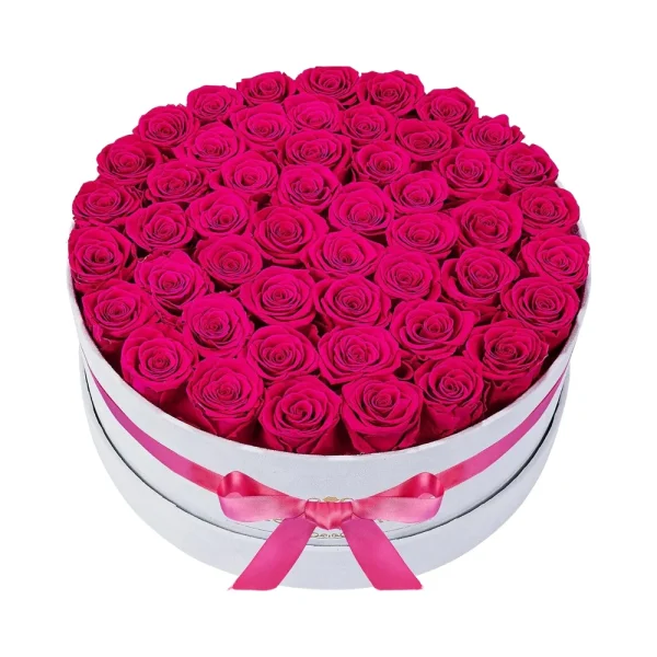 50 Piece Preserved Red Roses in a Velvet Box Birthday Gifts for Women Mom and Wife Elegant Souvenirs for Delivery - Image 5