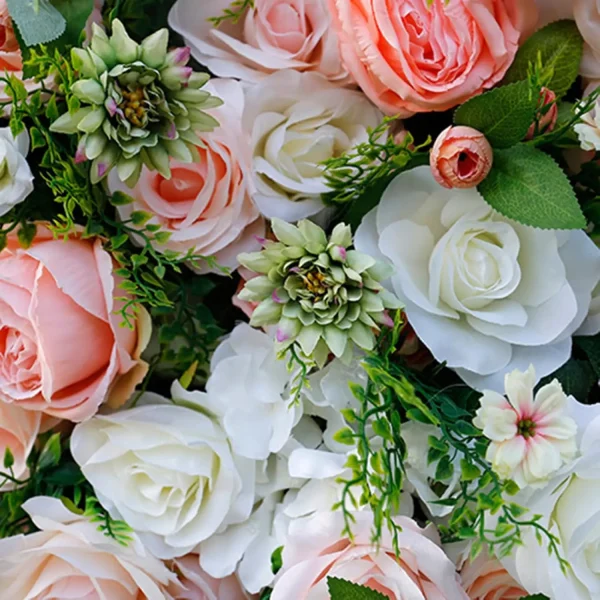 HHBUO 1.5m*2.4m Artificial Silk Rose Flower Wall Panels Party Wedding Bridal Decorative Flower Panel for Souvenirs - Image 5