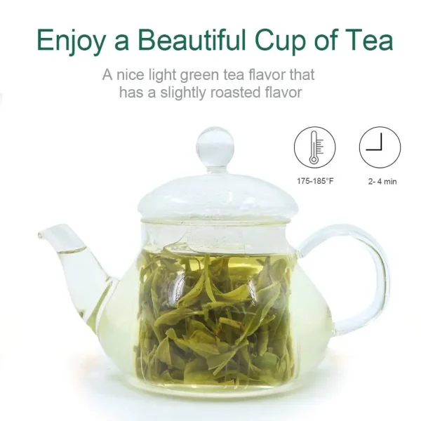 FullChea First Grade Natural Lung Ching Dragon Well 8oz/226g Longjing Dragonwell Chinese Green Tea Longjing Dragonwell Souvenirs - Image 4