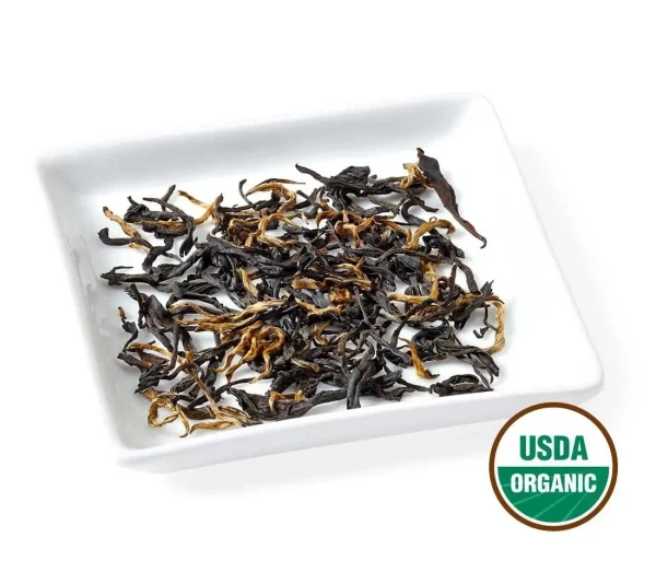 Golden Moon Tea Organic Golden Monkey Black Tea 28 Servings Loose Leaf Non-GMO Travel Tin Souvenir - Image 6