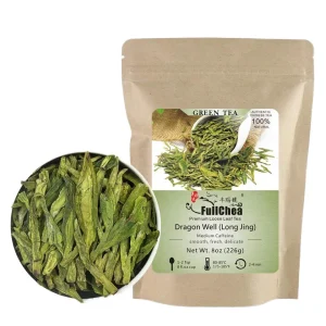 FullChea First Grade Natural Lung Ching Dragon Well 8oz/226g Longjing Dragonwell Chinese Green Tea Longjing Dragonwell Souvenirs