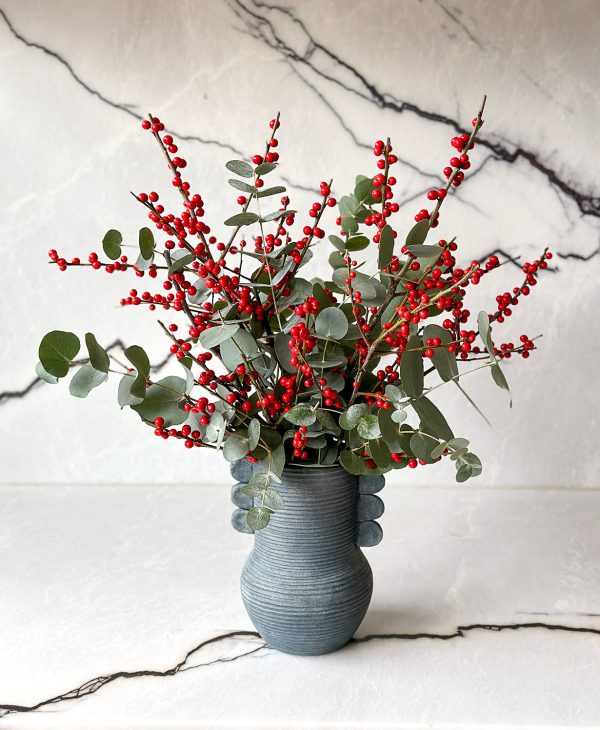 Berry Merry Red Ilex (arrives in vase) - Image 3