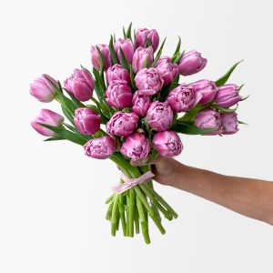 Bust a Mauve Double Tulips (25 stems)