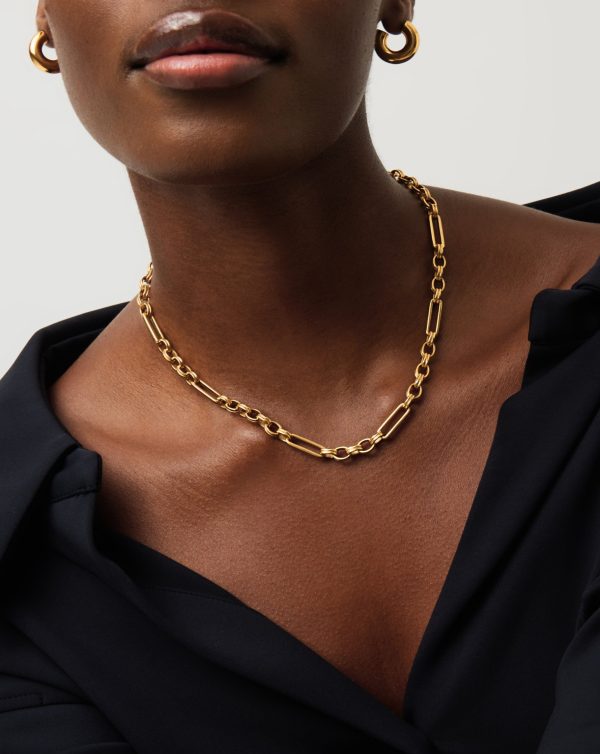 Axiom Chain Necklace | 18ct Gold Plated - Image 3