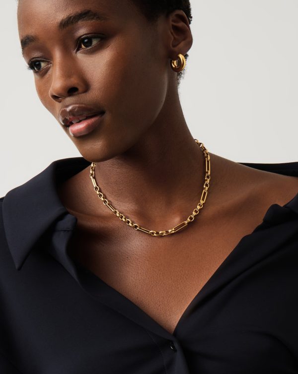 Axiom Chain Necklace | 18ct Gold Plated - Image 2