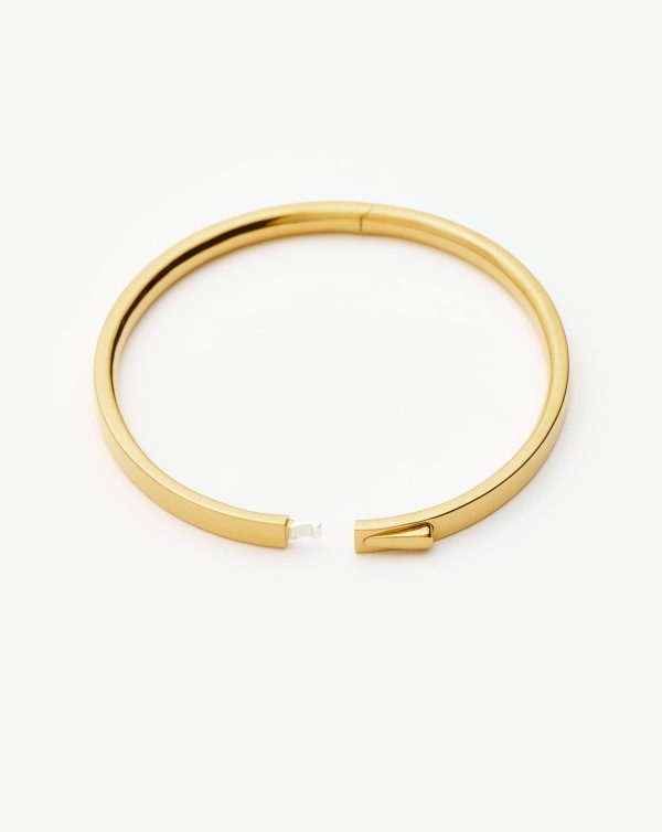 Classic Hinged Bangle | 18ct Gold Vermeil - Image 6