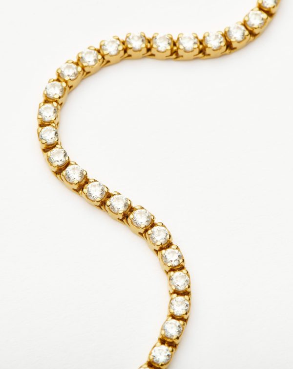 Classic Tennis Bracelet | 18ct Gold Vermeil Cubic Zirconia - Image 3