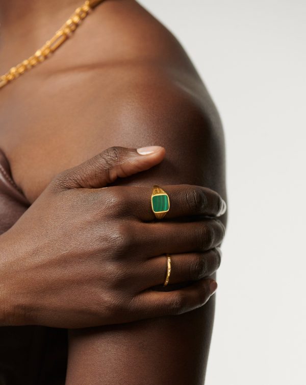 Interstellar Star Studded Stacking Ring | 18ct Gold Vermeil - Image 3