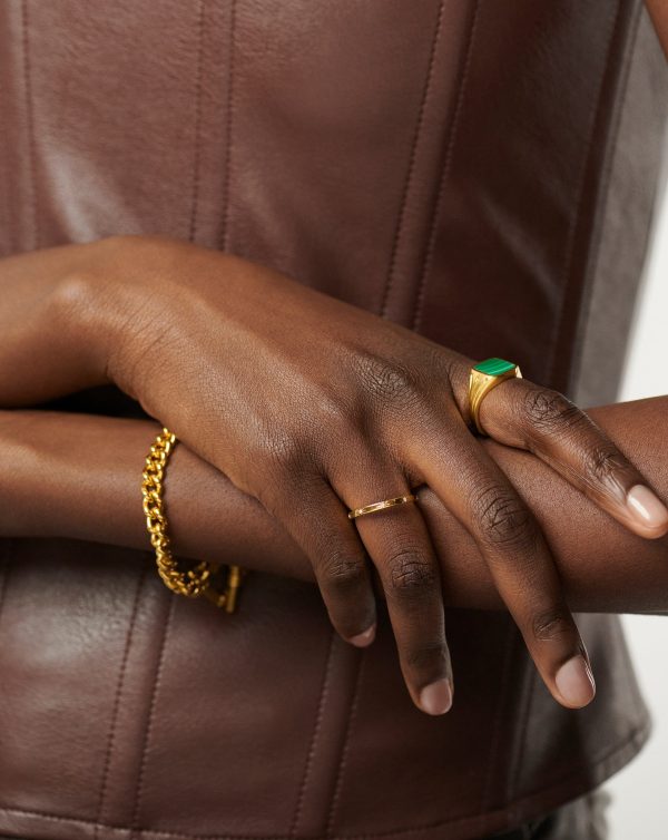 Interstellar Star Studded Stacking Ring | 18ct Gold Vermeil - Image 2