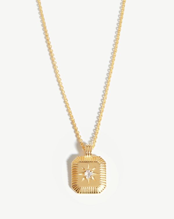 June Birthstone Pendant Necklace | 18ct Gold Vermeil/Rainbow Moonstone - Image 3