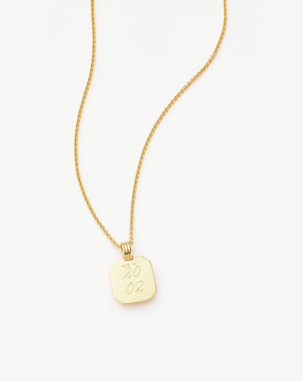 June Birthstone Pendant Necklace | 18ct Gold Vermeil/Rainbow Moonstone - Image 2