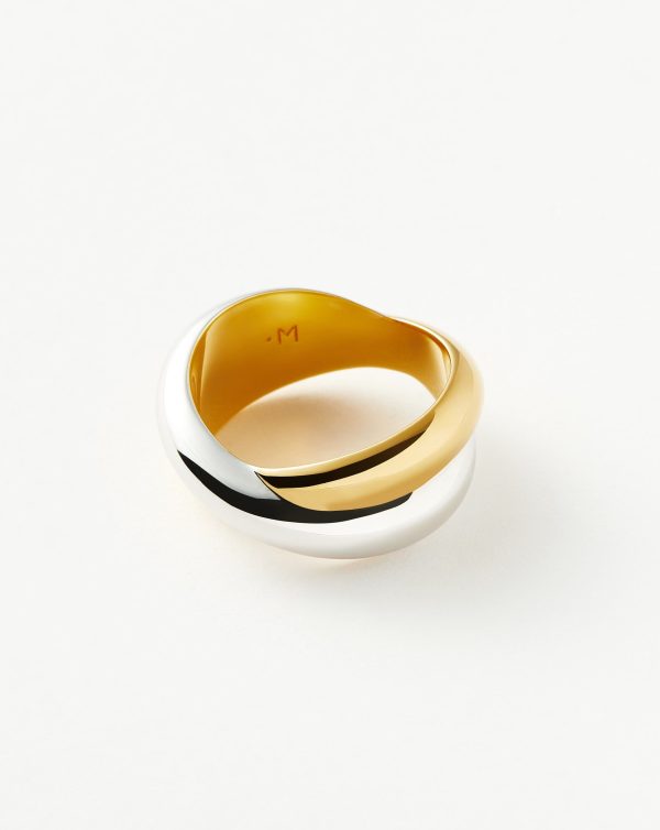Lucy Williams Chunky Entwine Ring  | Mixed Metal - Image 5