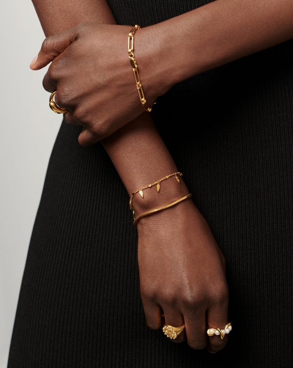 Lucy Williams Square Snake Chain Bracelet - Image 3