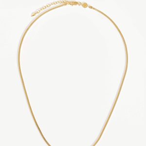 Lucy Williams Short Square Snake Chain Necklace