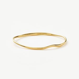 Molten Ripple Bangle | 18ct Gold Vermeil