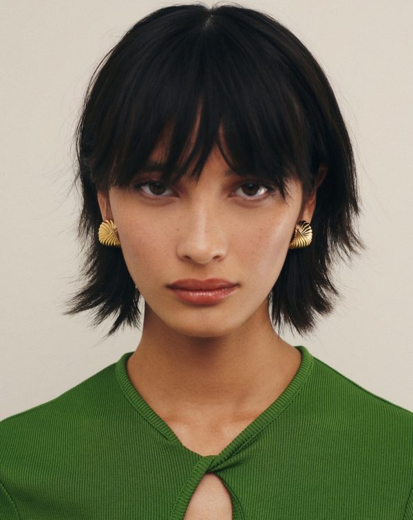 Ripple Oversized Stud Earrings - Image 5