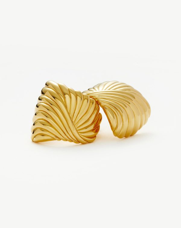 Ripple Oversized Stud Earrings - Image 4