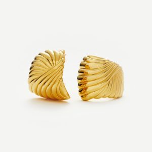 Ripple Oversized Stud Earrings