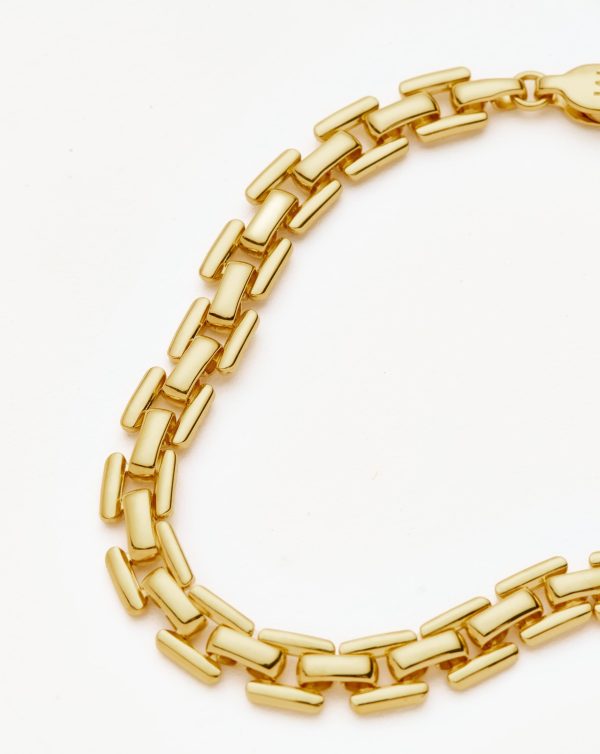 Timepiece Link Chain Bracelet | 18ct Gold Plated - Image 4